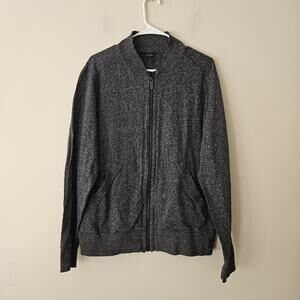 Good Man Brand Full Zip Jacket Sweatshirt Size Large Dark Gray